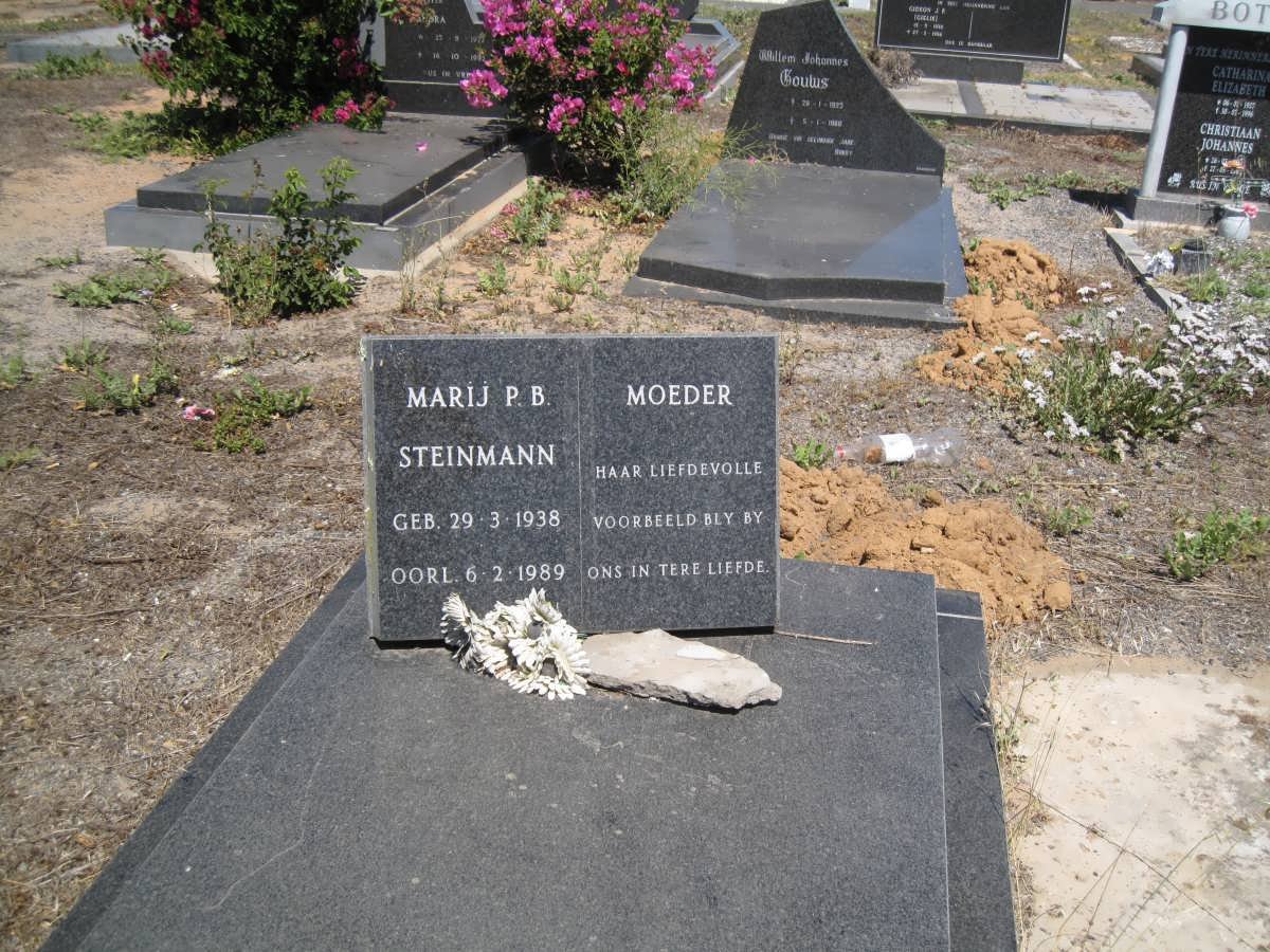 STEINMANN Marij P.B. 1938-1989