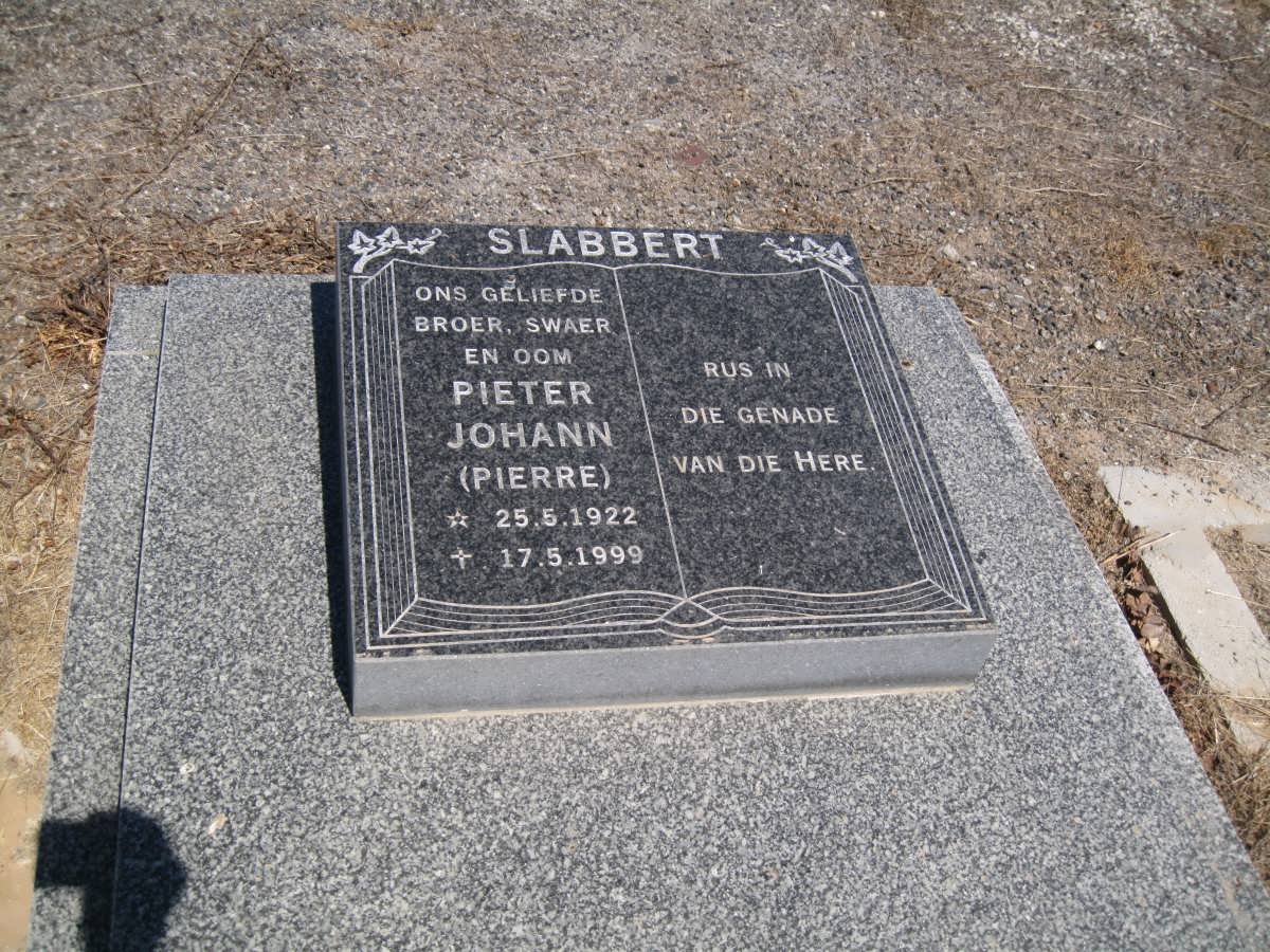 SLABBERT Pieter Johann 1922-1999