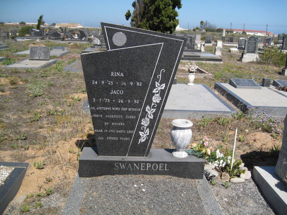 SWANEPOEL Rina 1925-1982 :: SWANEPOEL Jaco 1973-1982