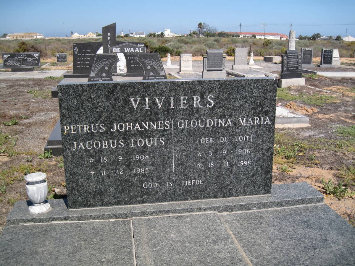 VIVIERS Petrus Johannes Jacobus Louis 1908-1985 &amp; Gloudina Maria DU TOIT 1906-1998
