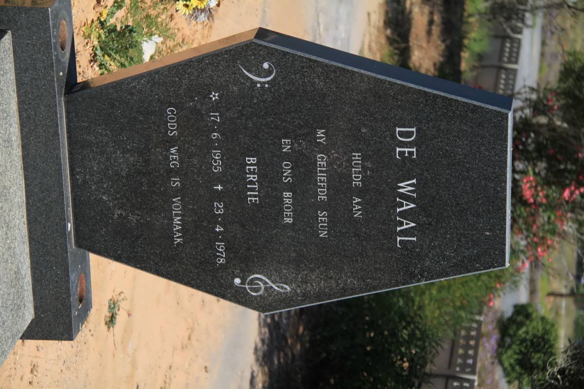WAAL Bertie, de 1955-1978