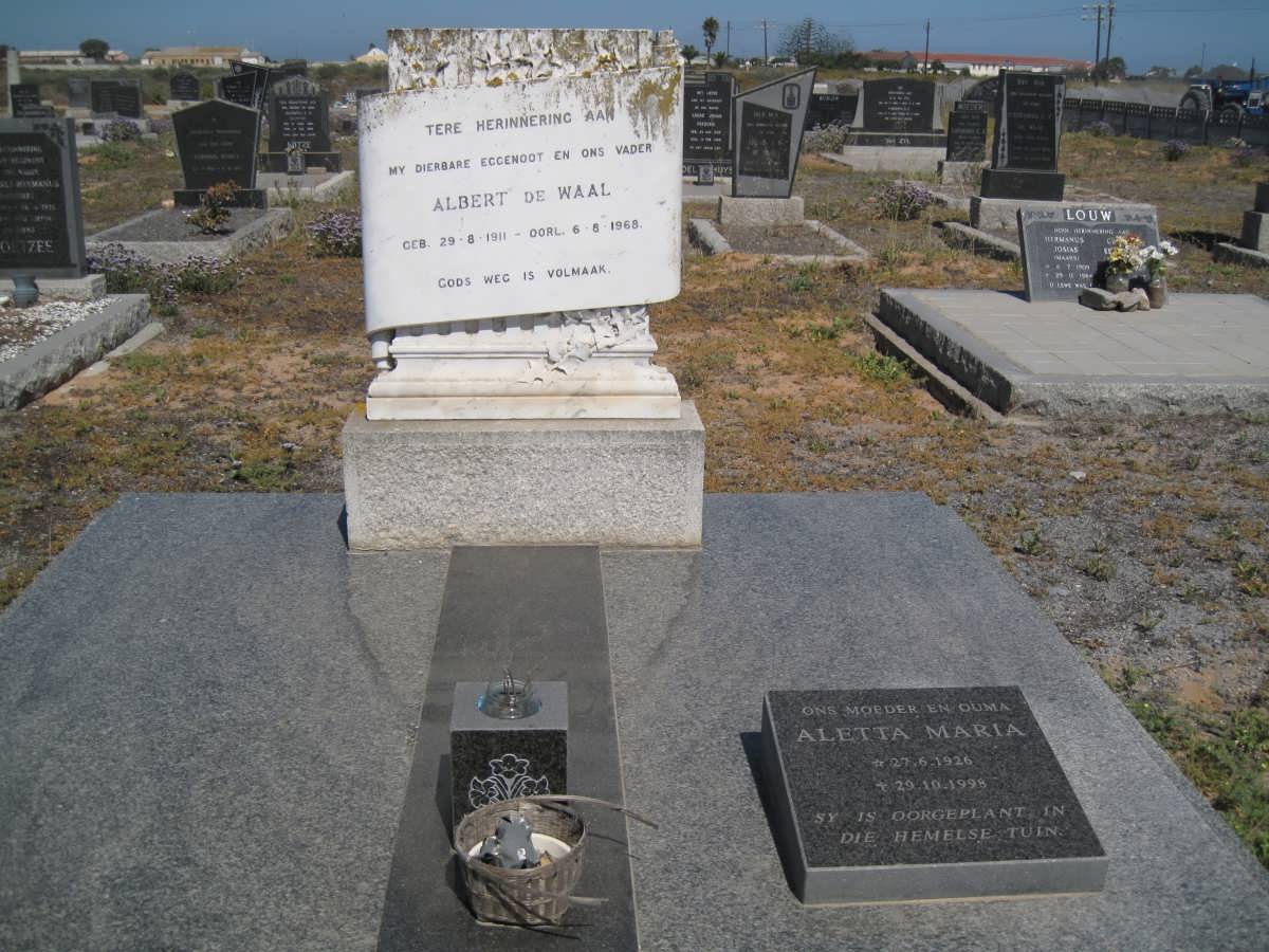 WAAL Albert, de 1911-1968 :: DE WAAL Aletta Maria 1928-1998