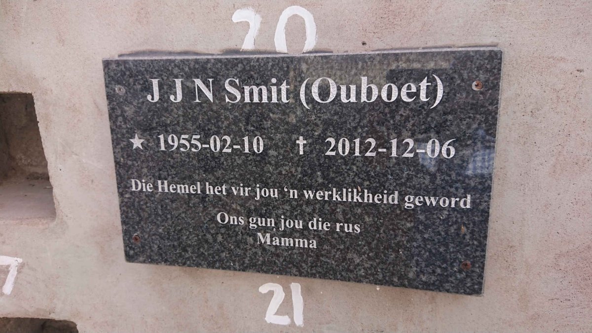 SMIT J.J.N. 1955-2012