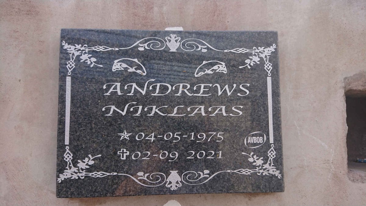 ANDREWS Niklaas 1975-2021