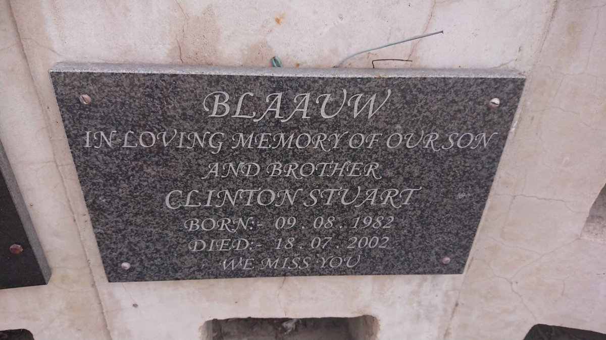 BLAAUW Clinton Stuart 1982-2002