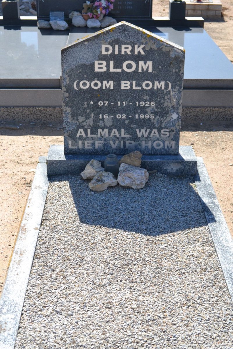 BLOM Dirk 1926-1995