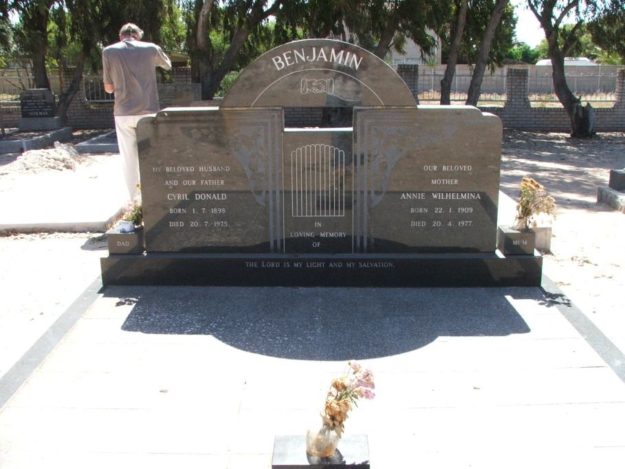 BENJAMIN Cyril Donald 1898-1975 &amp; Annie Wilhelmina 1909-1977
