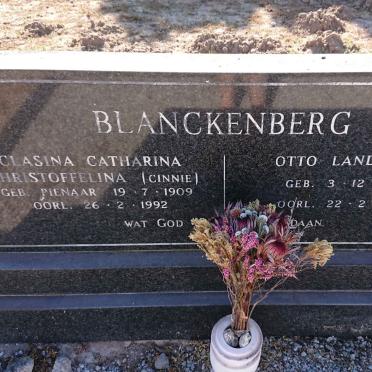 BLANCKENBERG Otto Landsberg 1905-1988 & Clasina Catharina Christoffelina PIENAAR 1909-1992