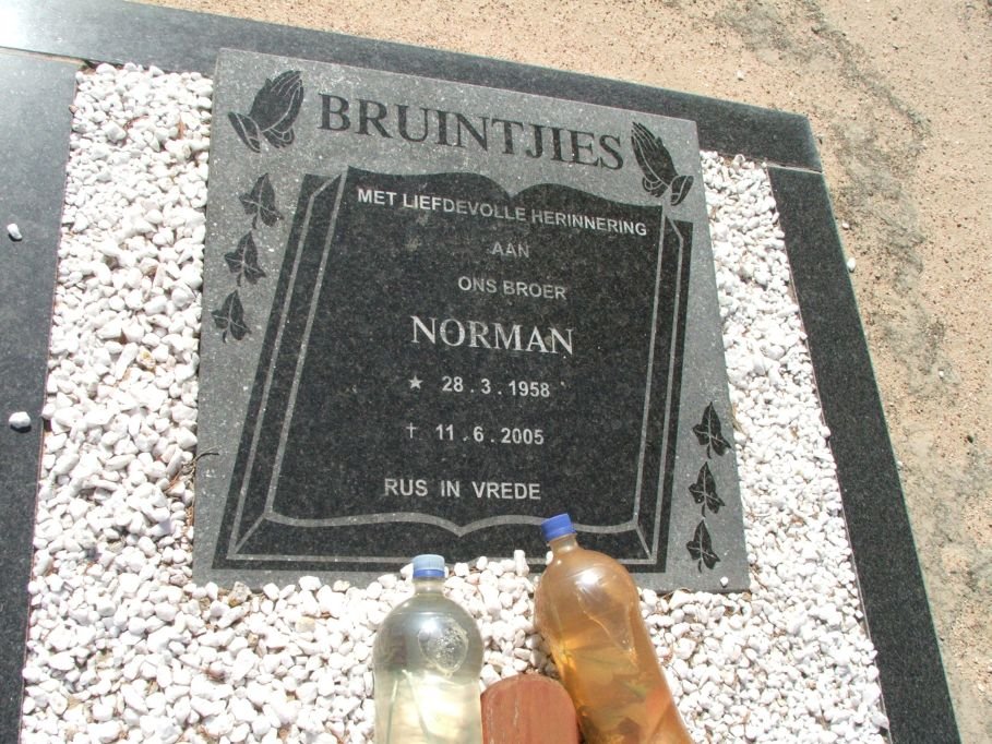 BRUINTJIES Norman 1958-2005