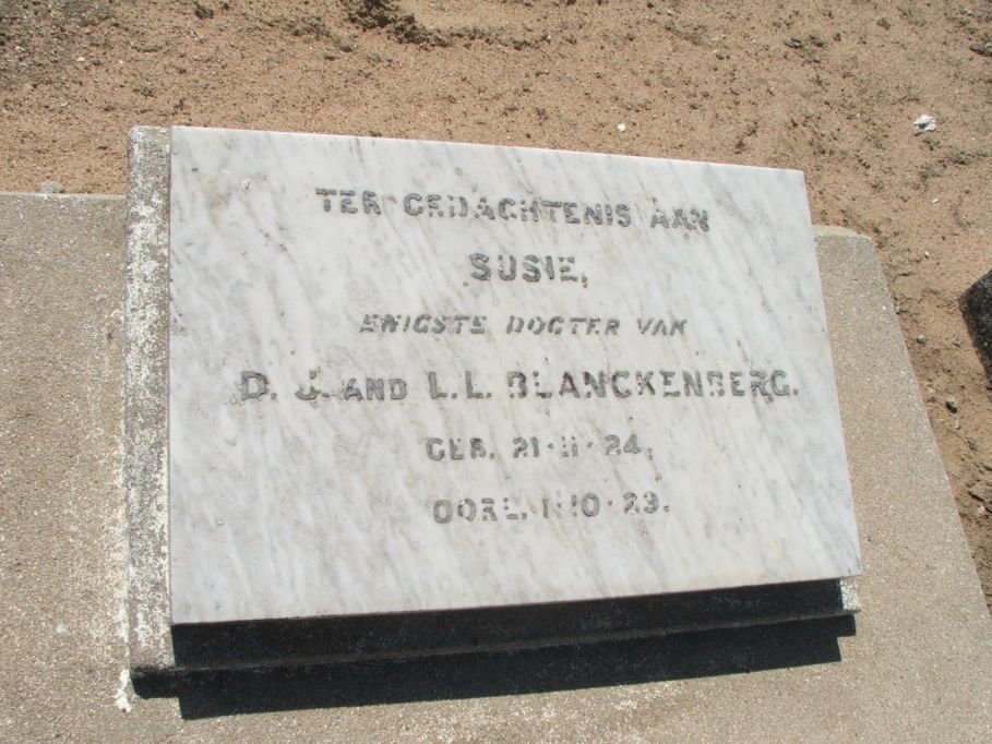 BLANCKENBERG Susie 1924-1929