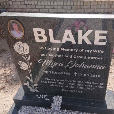 BLAKE Myra Johanna 1955-2018