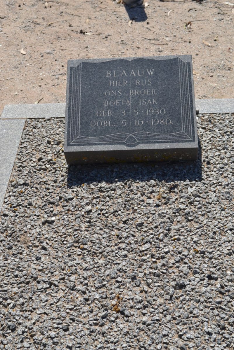 BLAAUW Isak 1930-1980