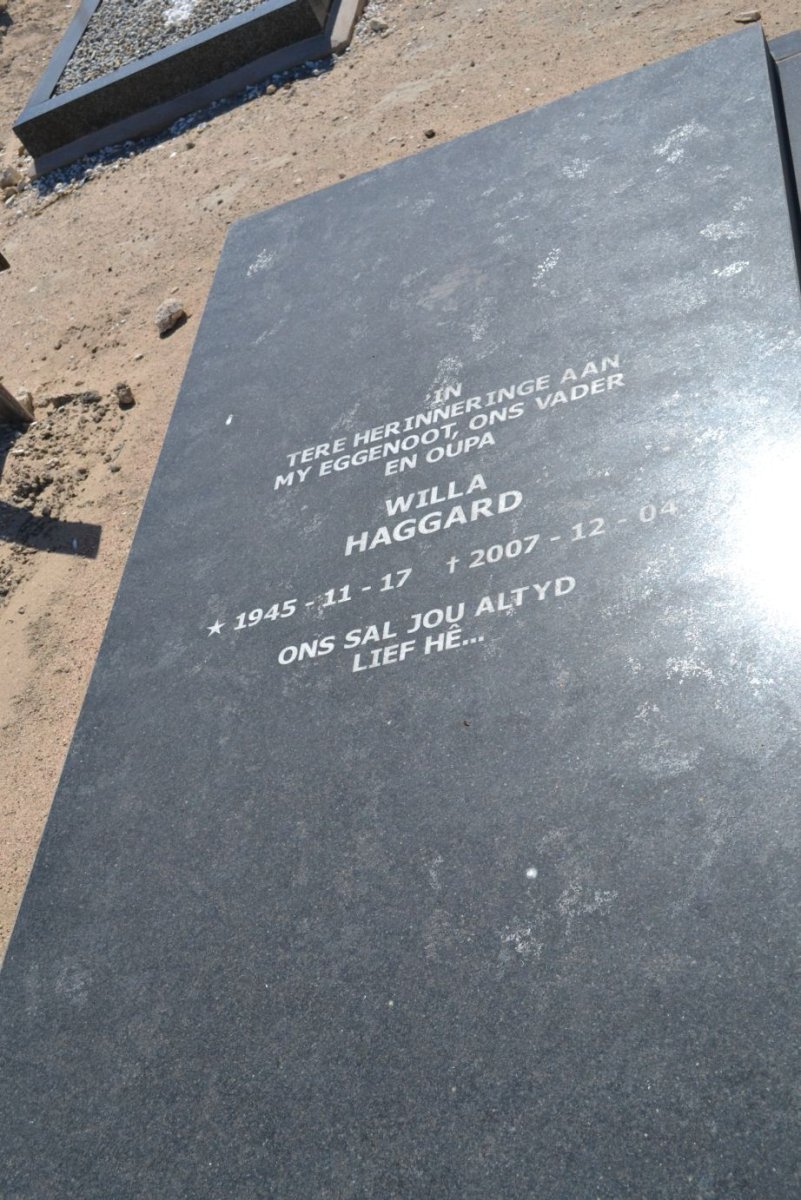 HAGGARD Willa 1945-2007