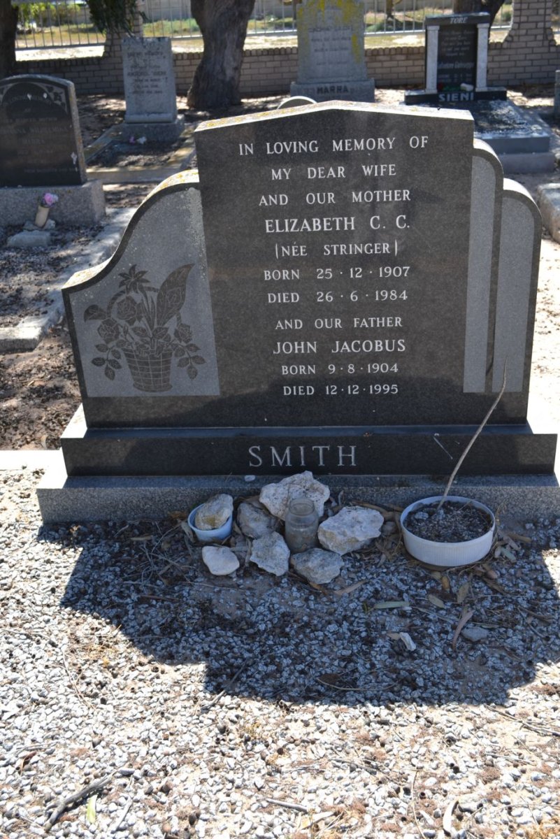 SMITH John Jacobus 1904-1995 &amp; Elizabeth C.C. STRINGER 1907-1984