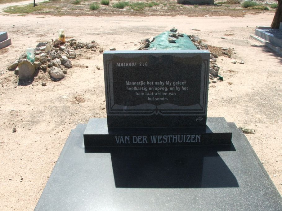 WESTHUIZEN, van der