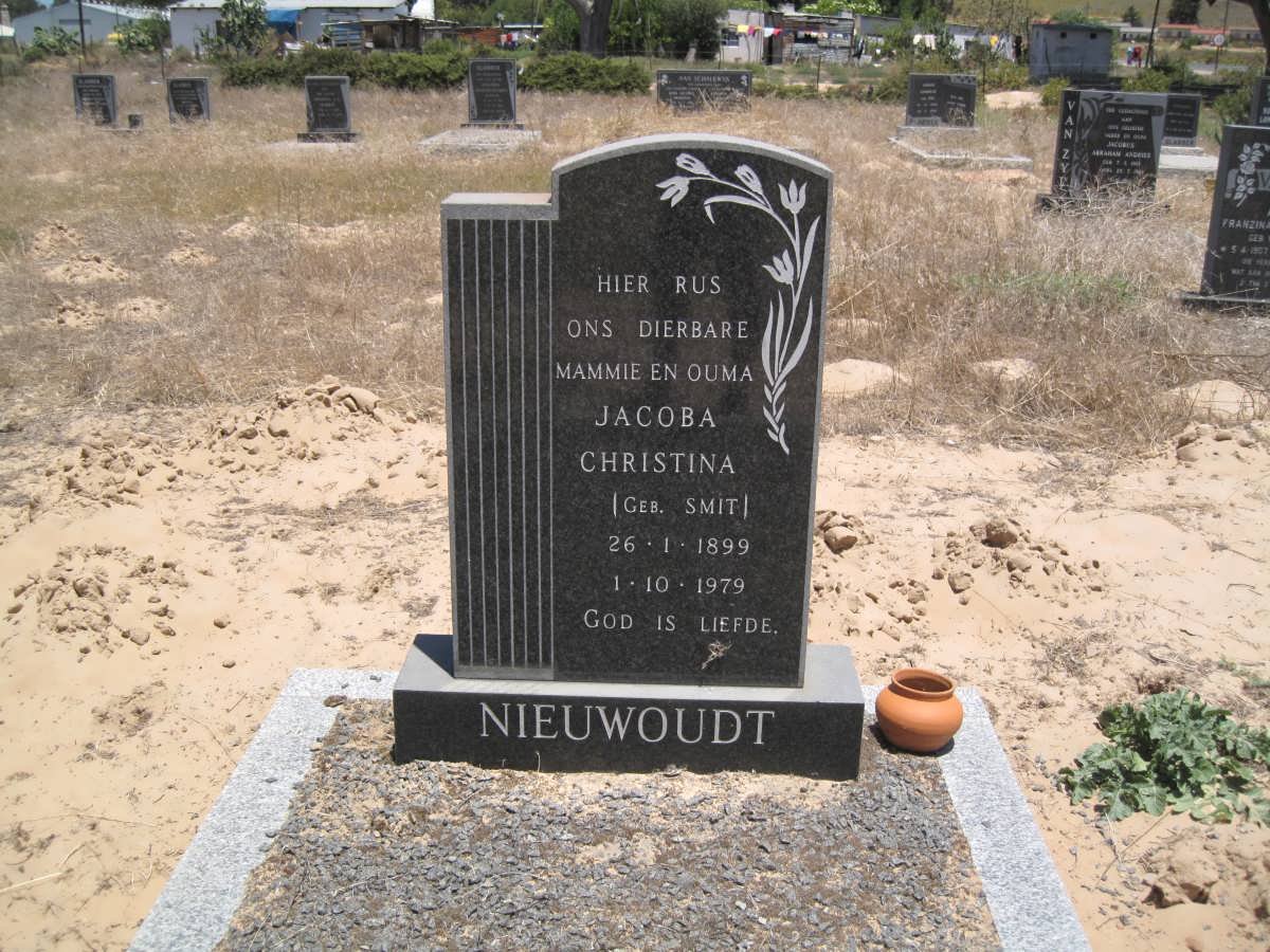 NIEUWOUDT Jacoba Christian nee SMIT 1899-1979