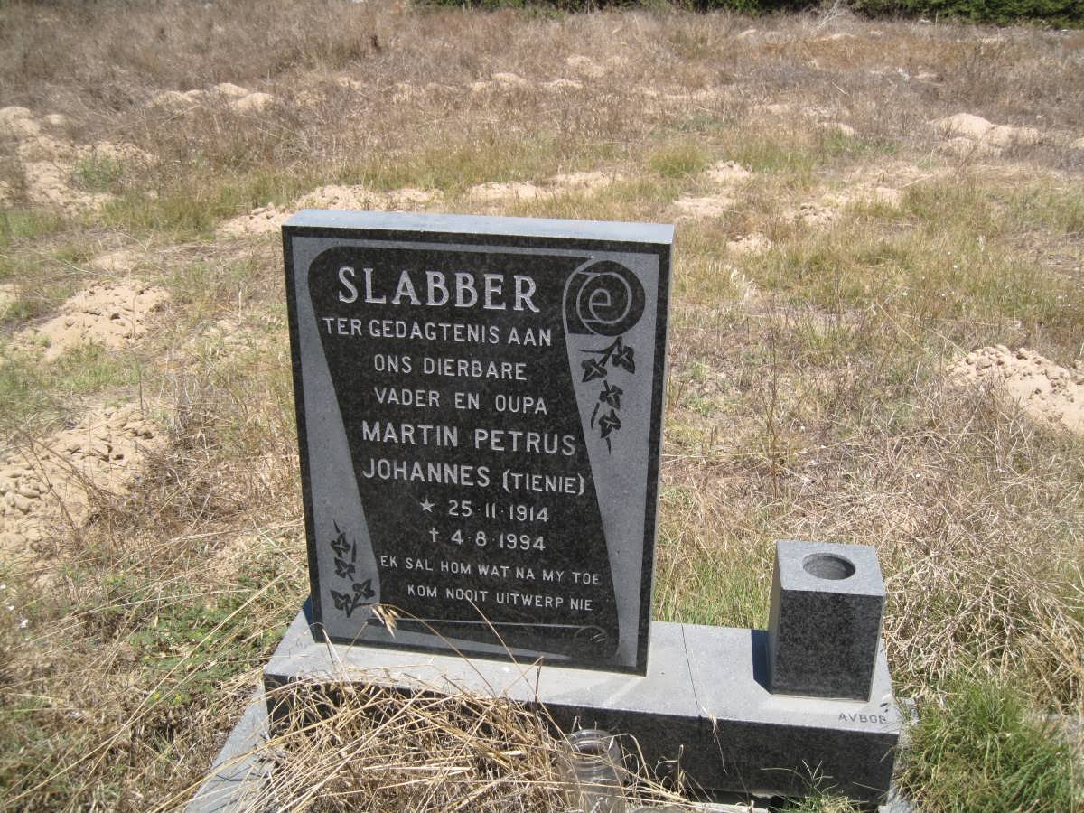 SLABBER Martin Petrus Johannes 1914-1994