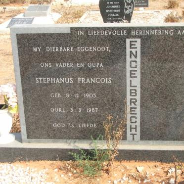 ENGELBRECHT Stephanus Francois 1905-1987