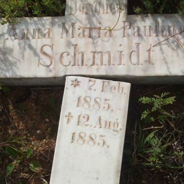 SCHMIDT Anna Maria Pauline 1885-1885