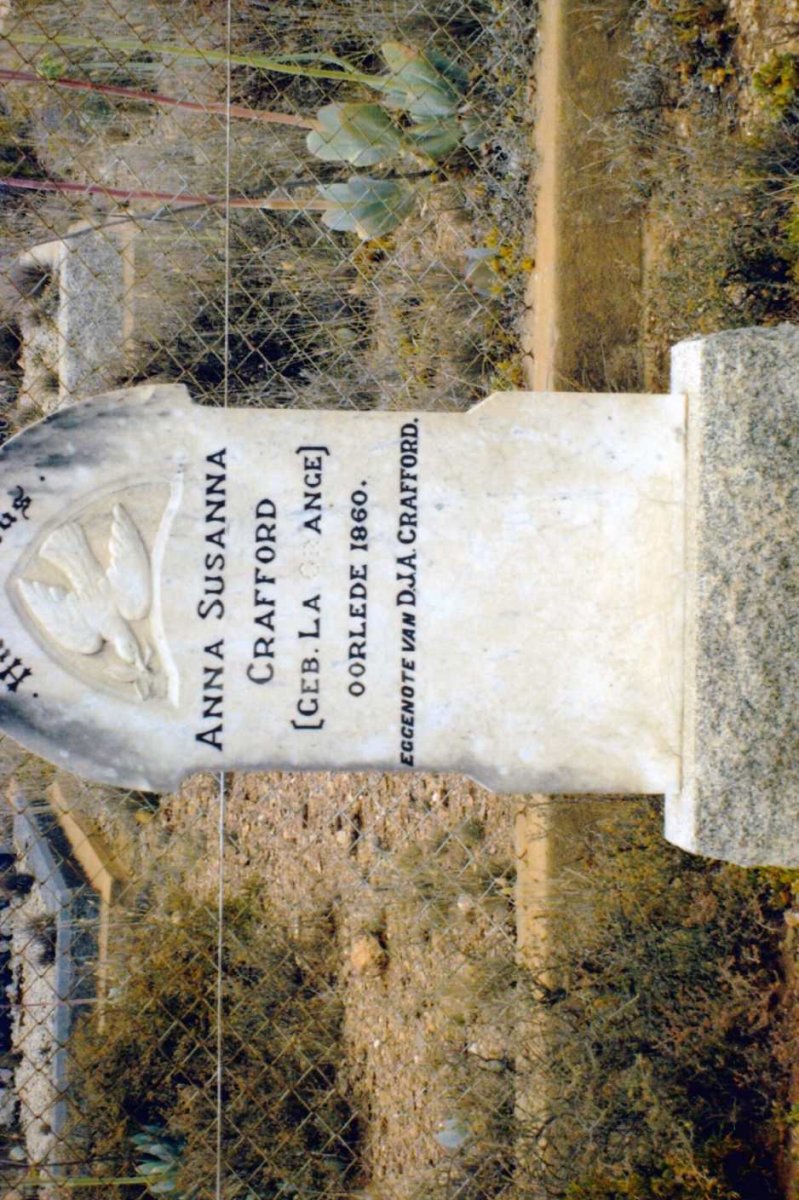 CRAFFORD Anna Susanna nee LA GRANGE -1860