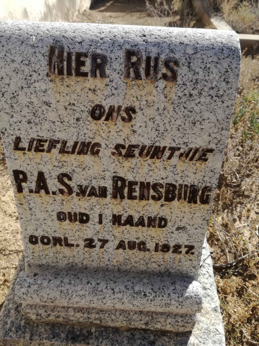 RENSBURG P.A.S., van 1927-1927