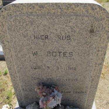 BOTES W. 1918-1970