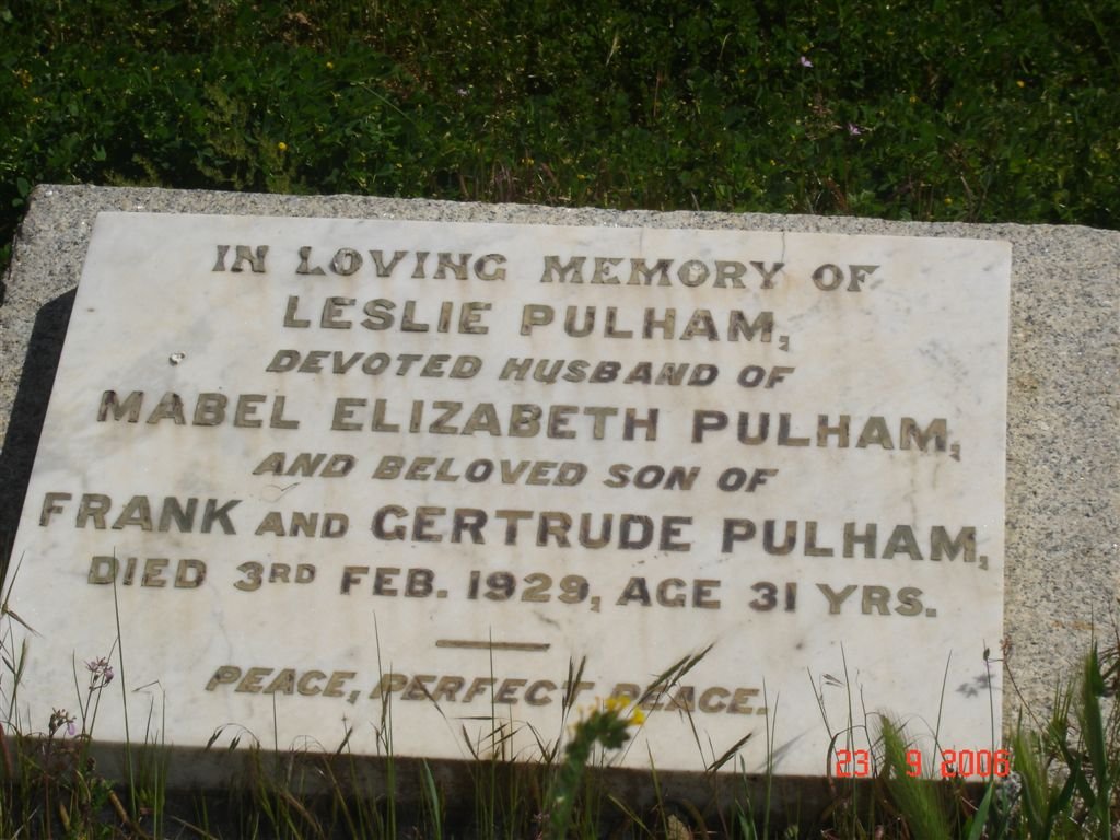 PULHAM Leslie -1929