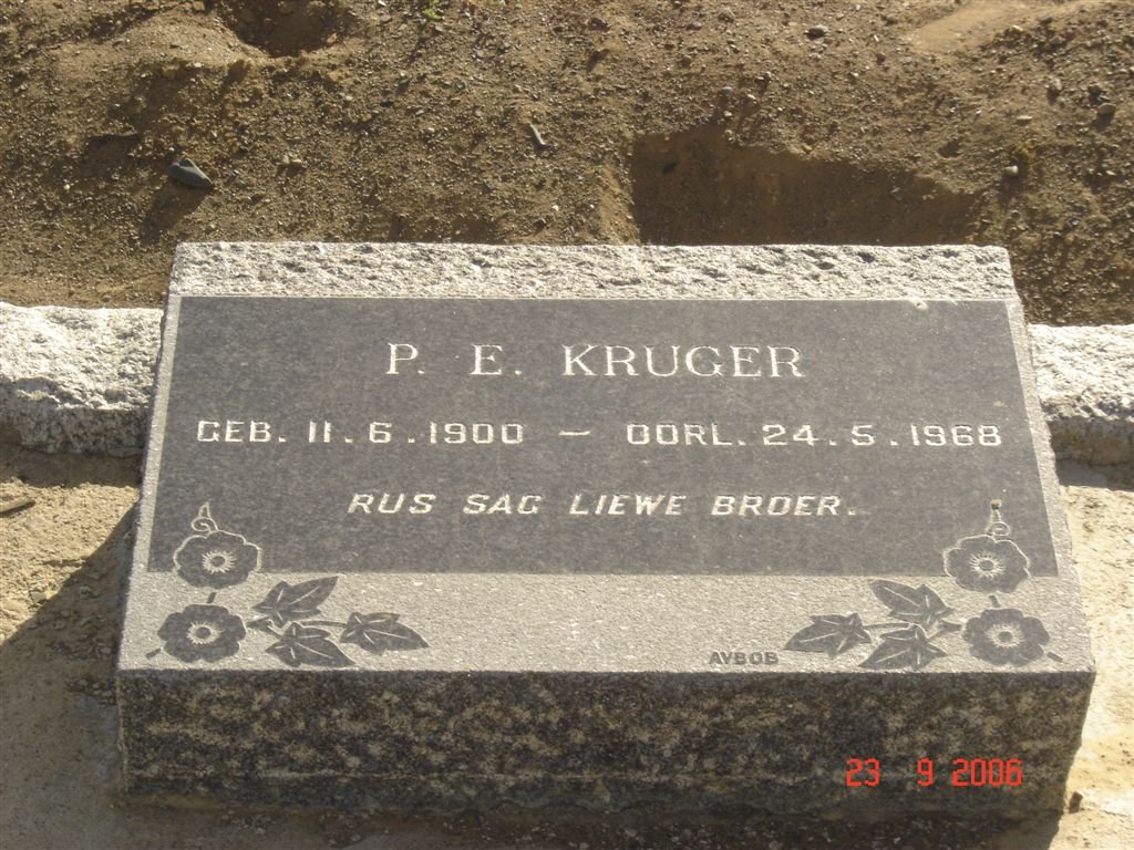 KRUGER P.E. 1900-1968