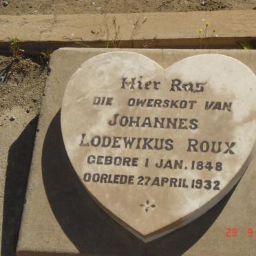 ROUX Johannes Lodewikus 1848-1932