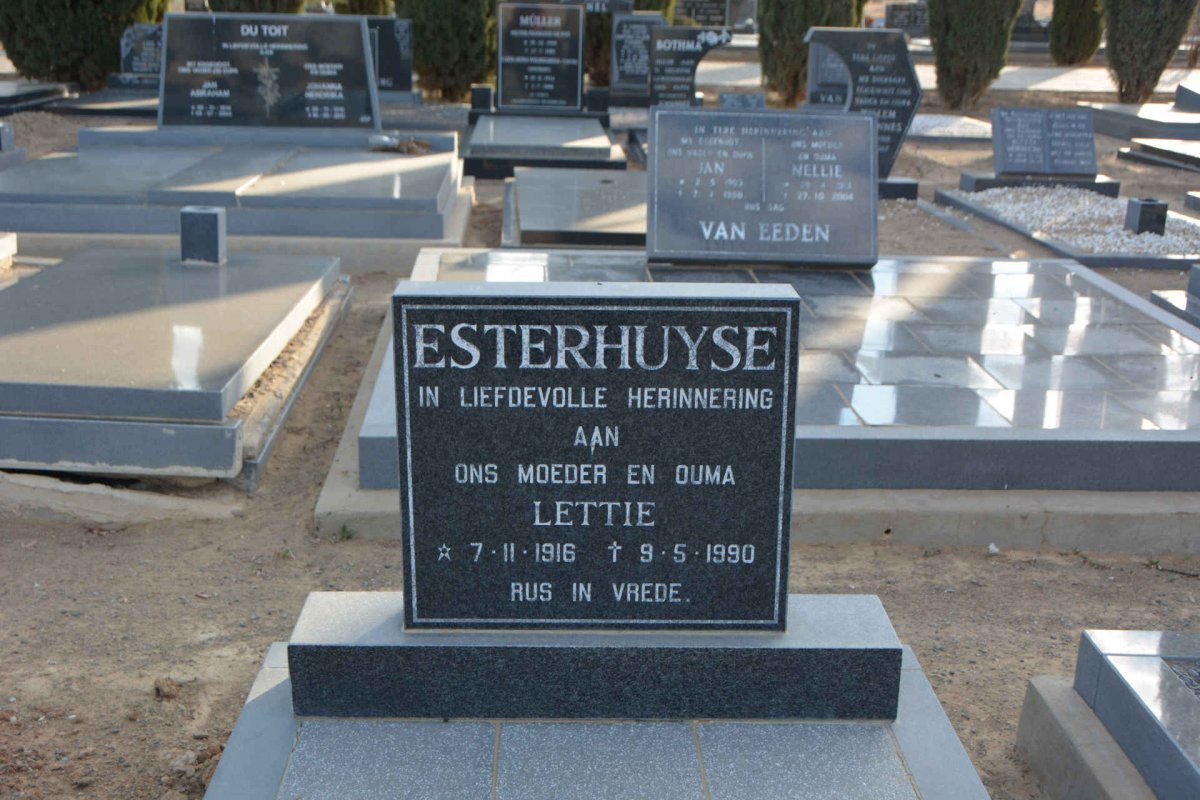 ESTERHUYSE Lettie 1916-1990