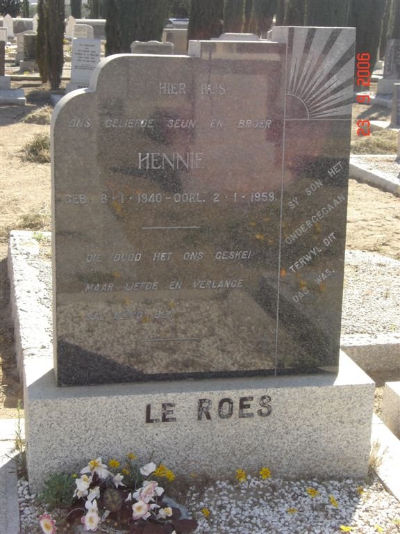 ROES Hennie, le 1940-1959