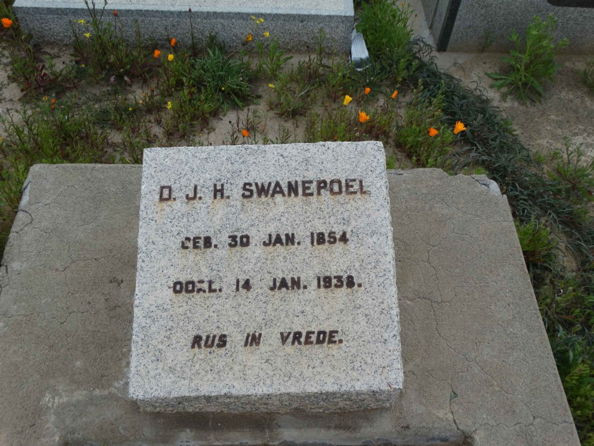 SWANEPOEL D.J.H. 1854-1938