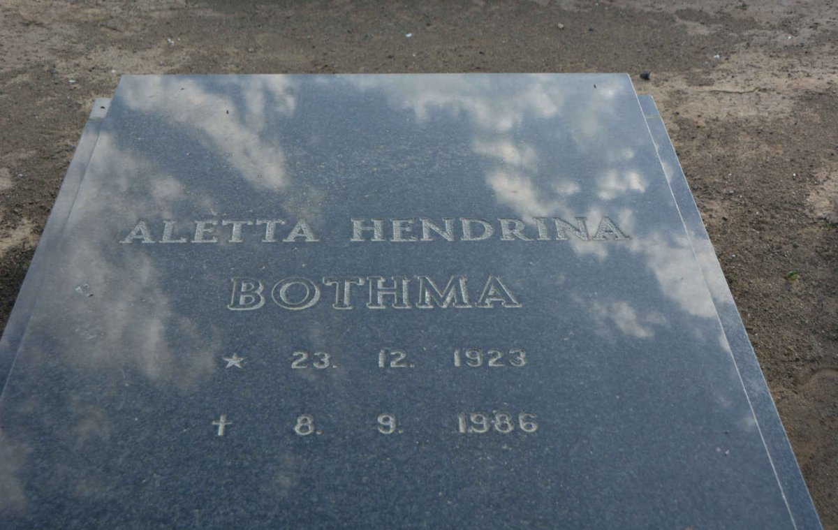 BOTHMA Aletta Hendrina 1923-1986