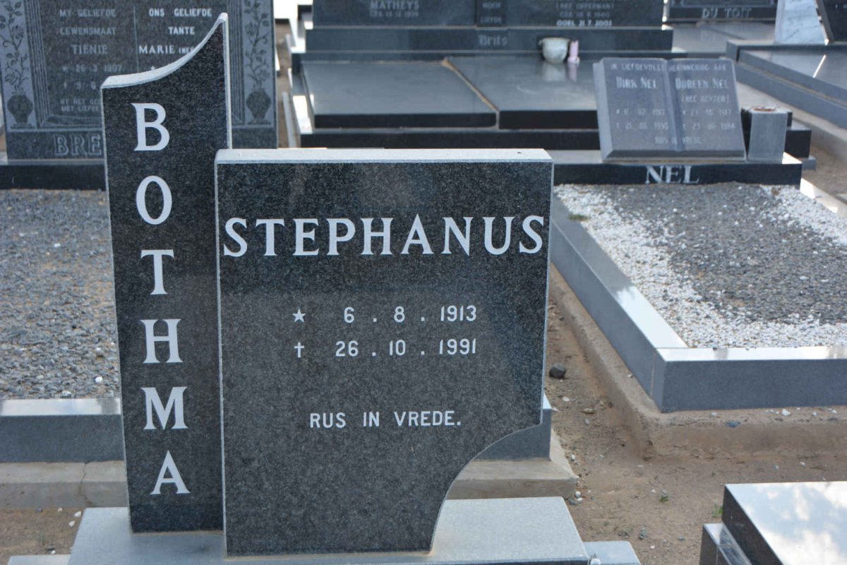 BOTHMA Stephanus 1913-1991
