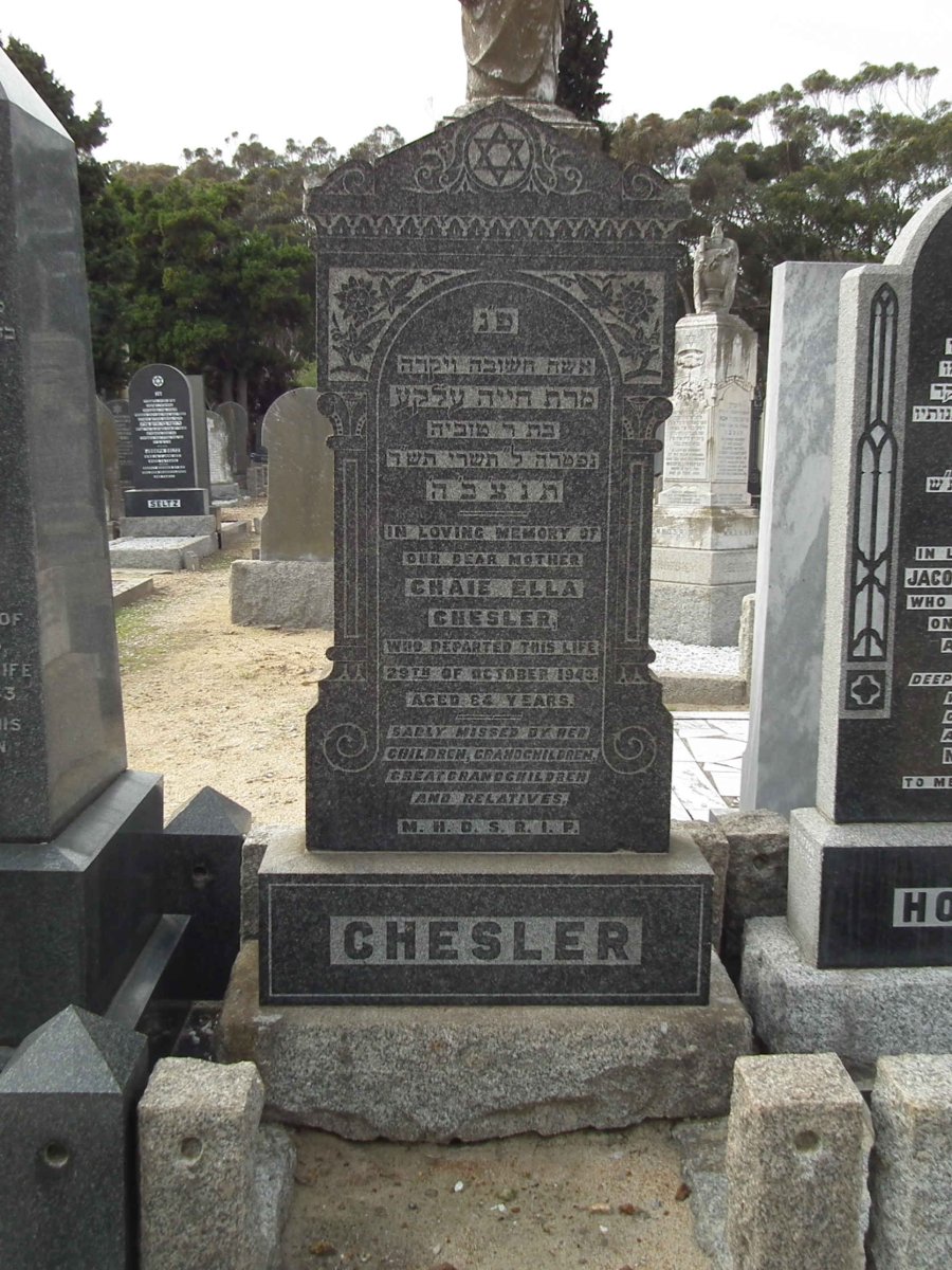 CHESLER Chaie Ella -1943