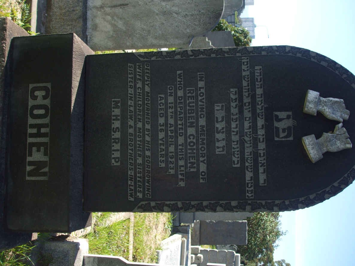 COHEN Reuben -1923 