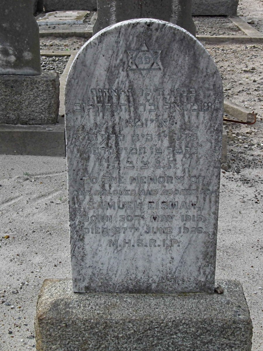 EISMAN Samuel 1915-1926