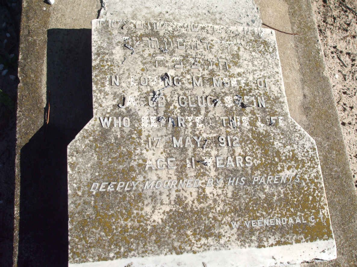 GLUCKSTEIN Jacob  -1912  