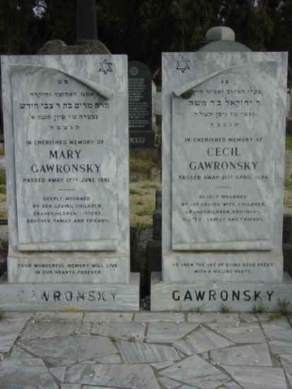 GAWRONSKY Cecil -19?8 &amp; Mary -1981