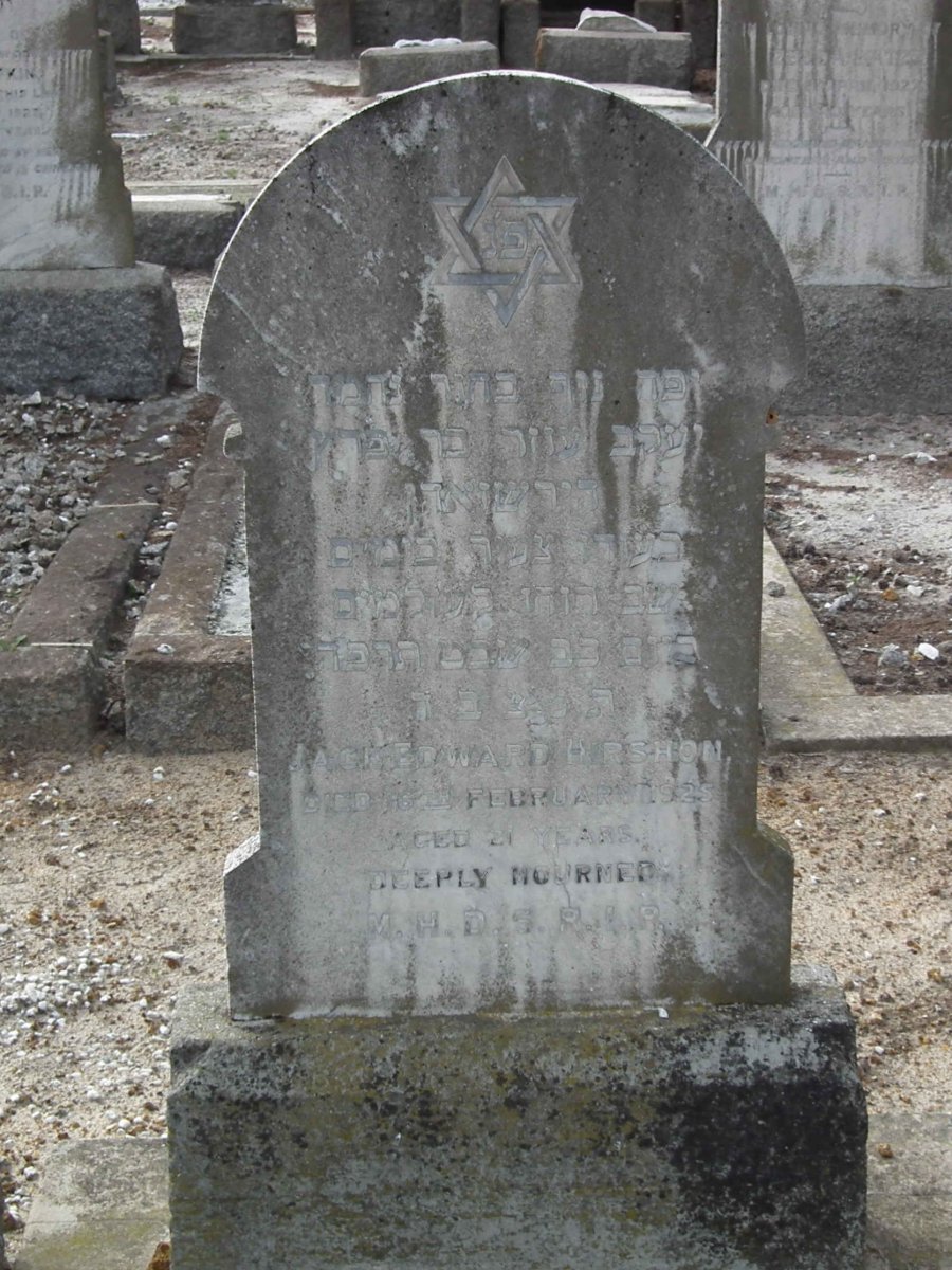 HIRSHON Jack Edward -1925