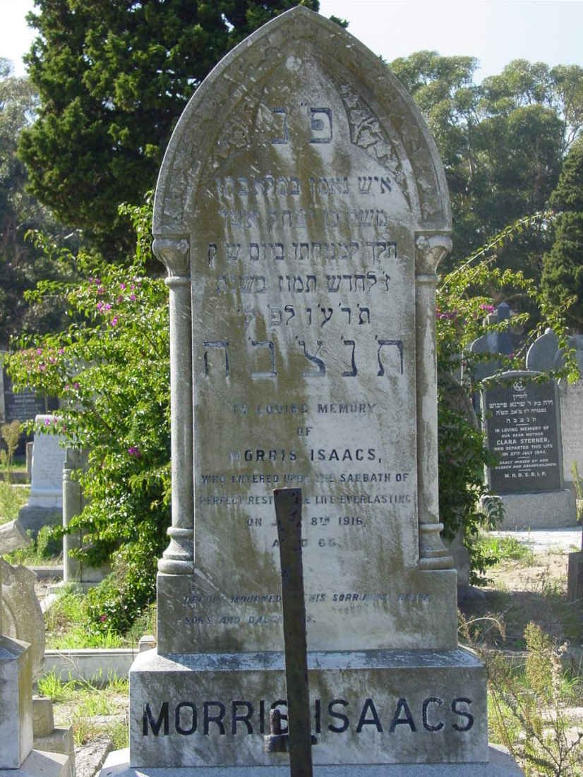 ISAACS Morris -1916 &amp; Bloomah -1921