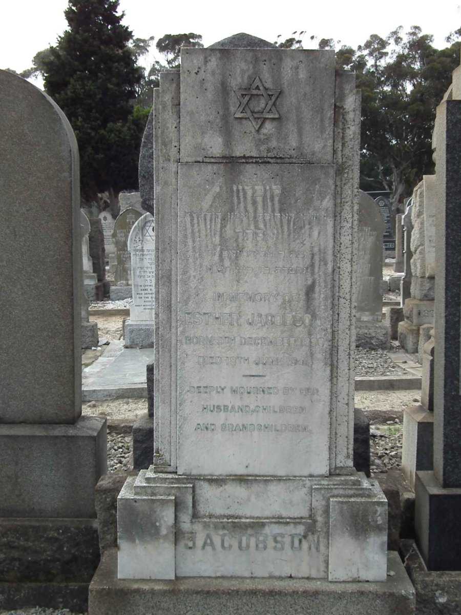 JACOBSON Esther 1890-194?