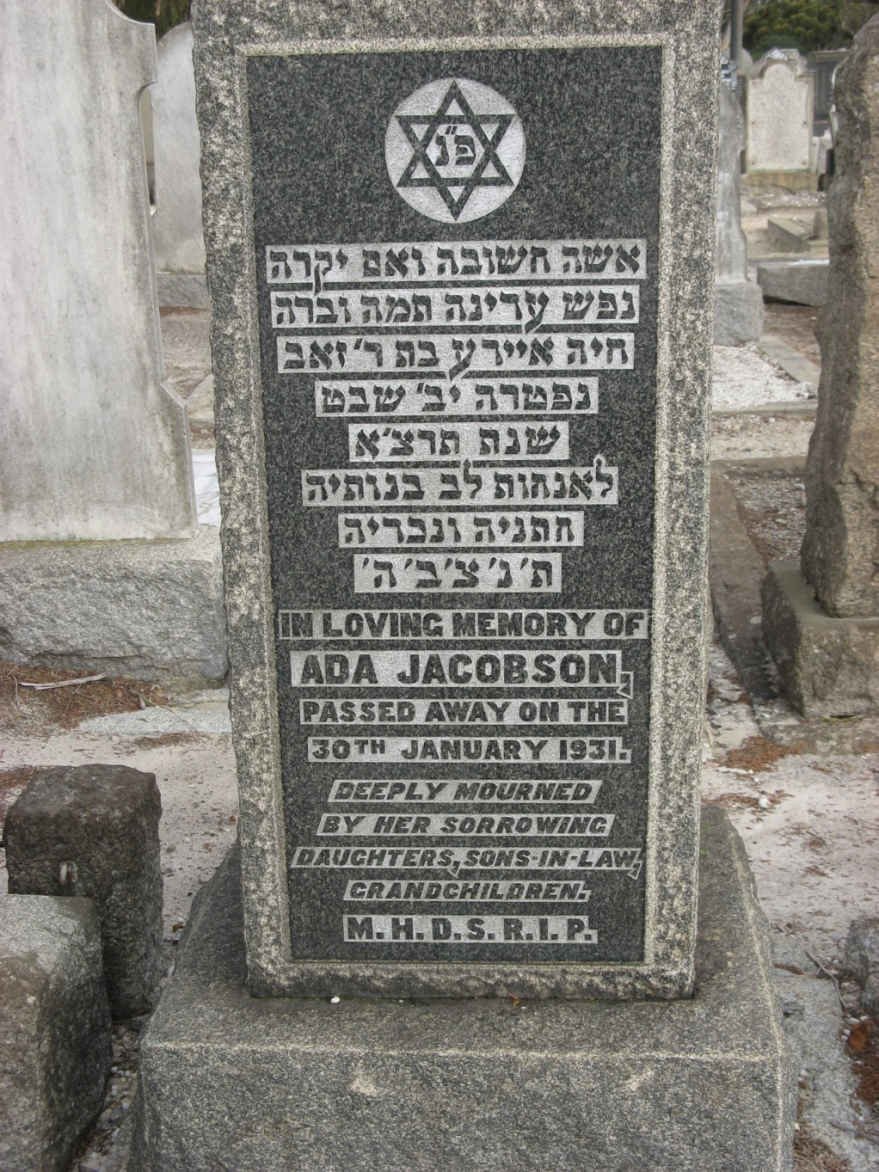 JACOBSON Ada -1931