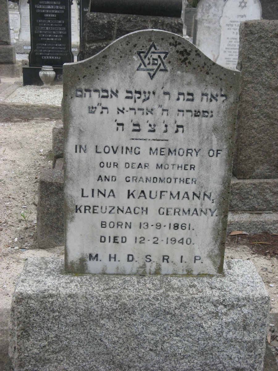 KAUFMANN Lina 1861-1940