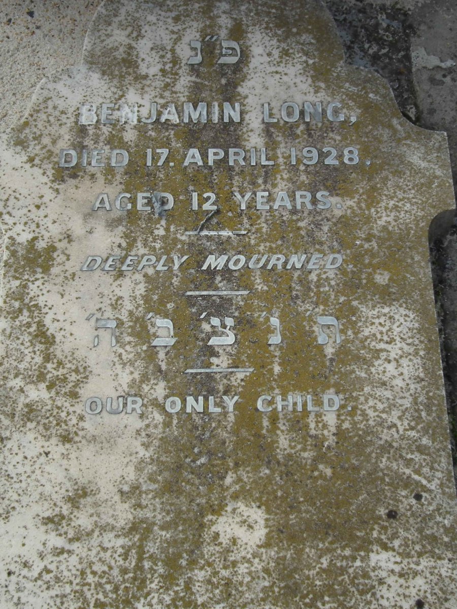 LONG Benjamin -1928