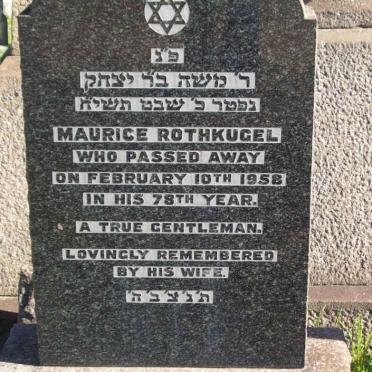 ROTHKUGEL Maurice  -1958 