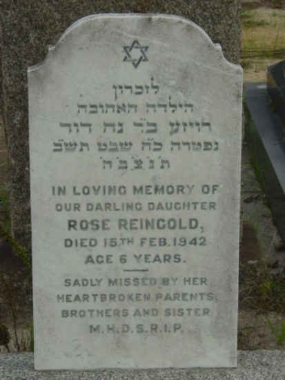 REINGOLD Rose -1942