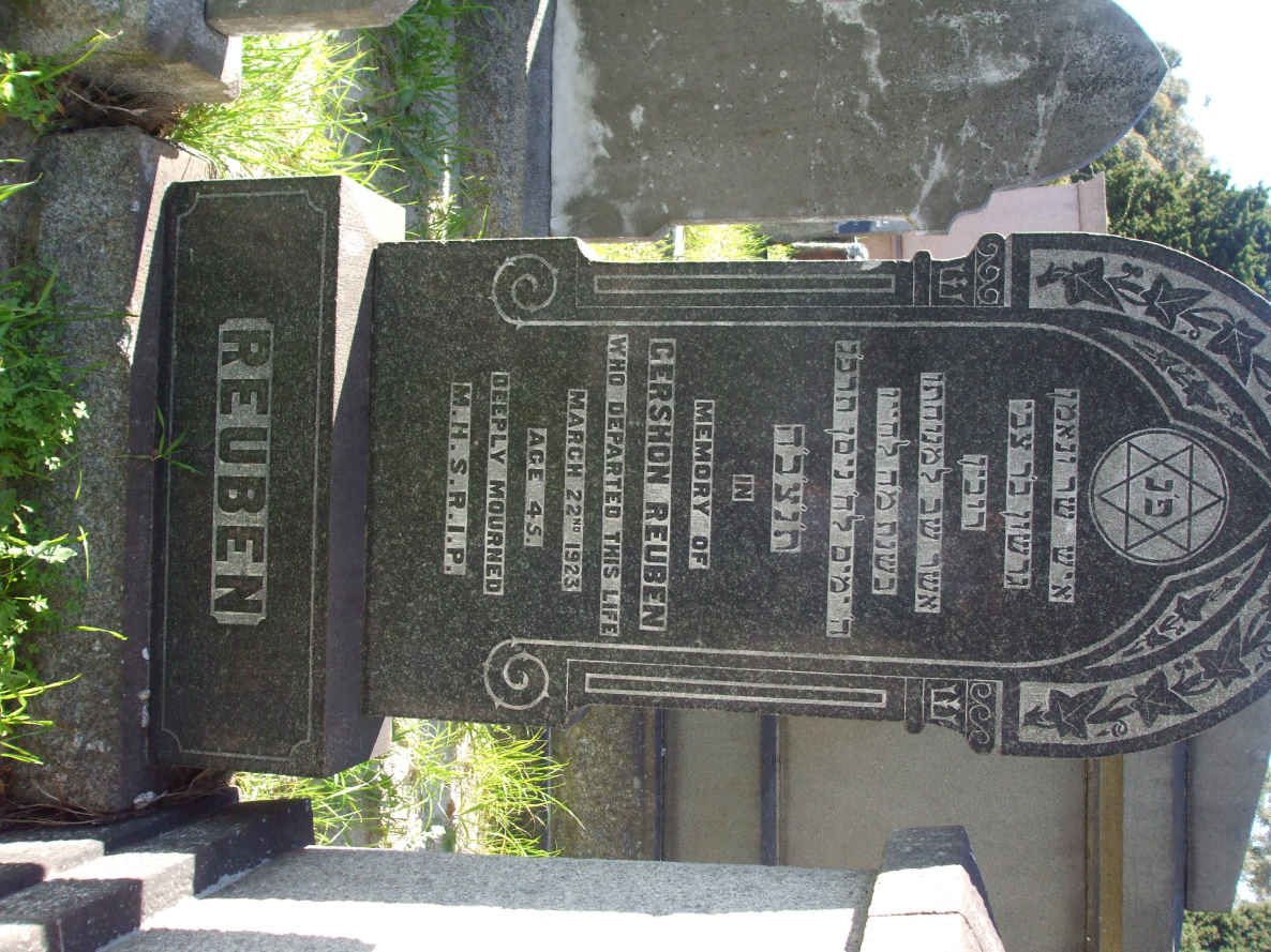 REUBEN Gershon -1923 