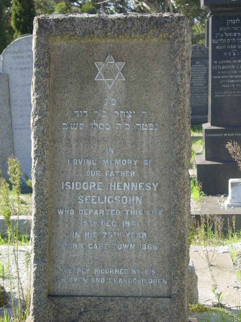 SEELIGSOHN Isidore Hennesy 1866-1941
