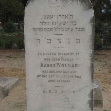 WOLMAN Aaron -1915